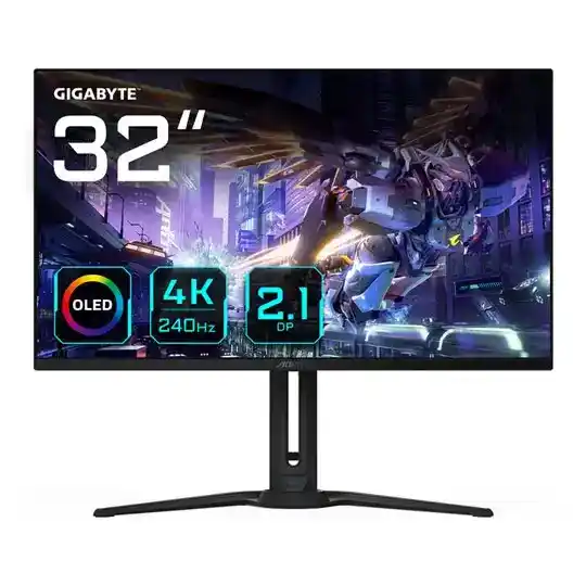 (image for) Gigabyte AORUS 31.5\" FO32U2P UHD 240Hz QD-OLED Open Box Gaming Monitor